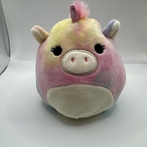 Squishmallows Flip A Mallows Devin‎ Blue Dragon & Esmeralda Tie Dye Unicorn 5"